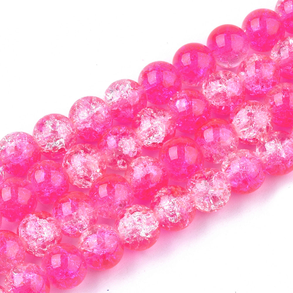 Crackle magenta 4mm 44CR33