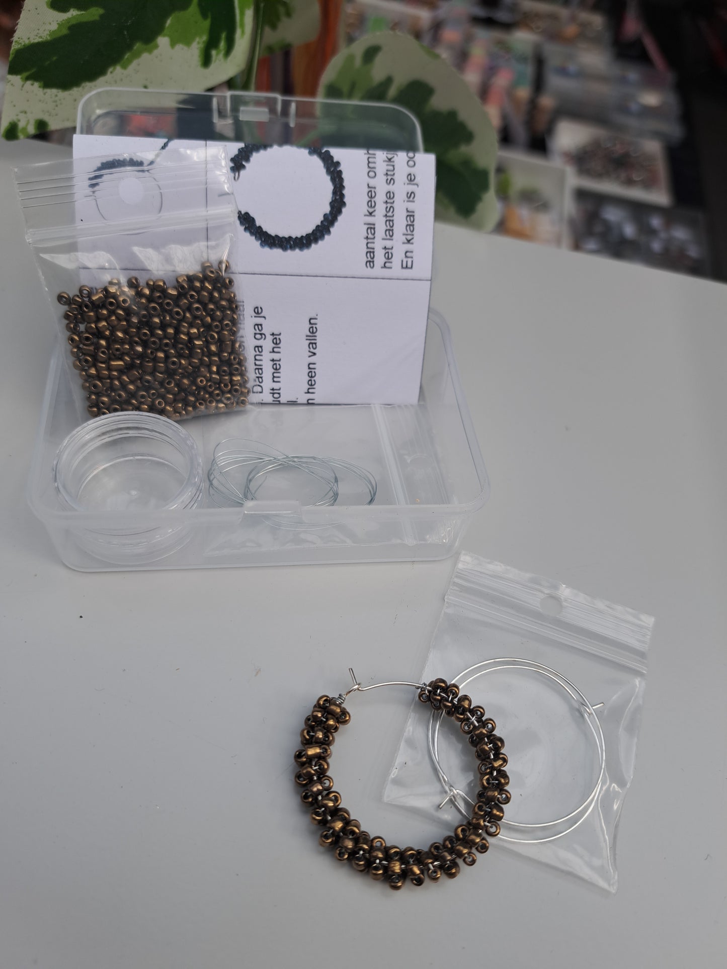 DIY oorbellen brons 5ID112