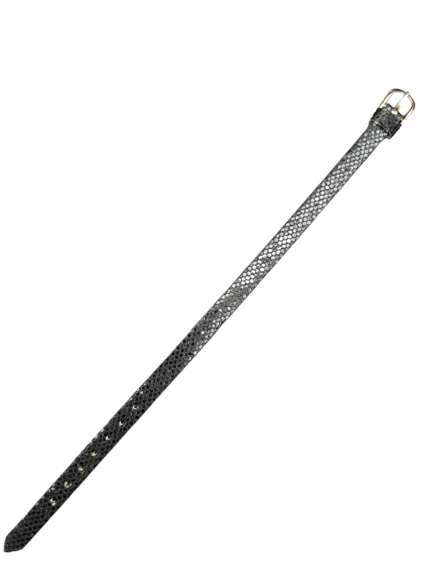 Armband zwart glitter