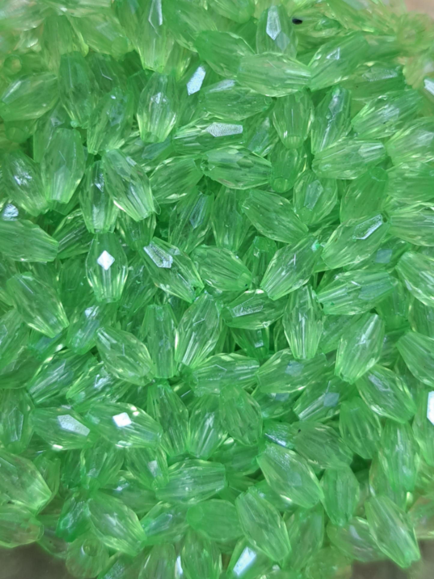 Acryl facet licht groen 58IDLG