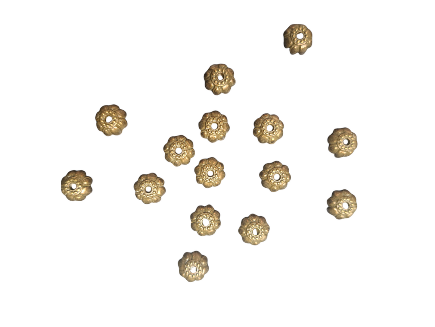 Kapje brons bloem 42ID177
