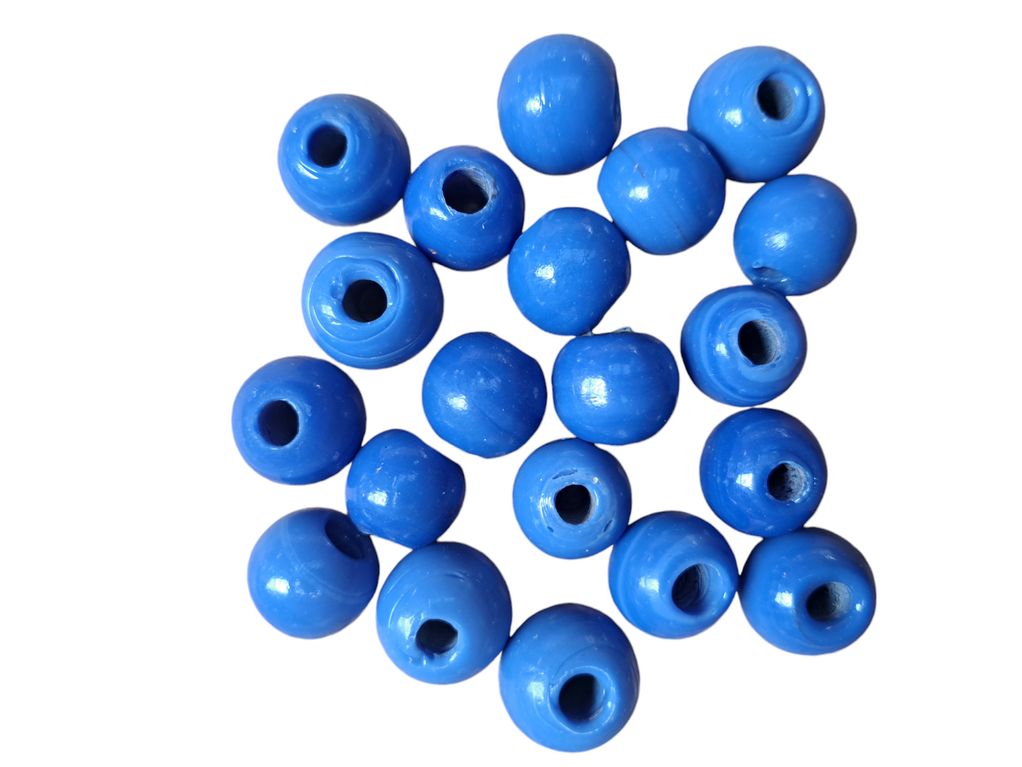 Blauwe kralen opaque 18ID18