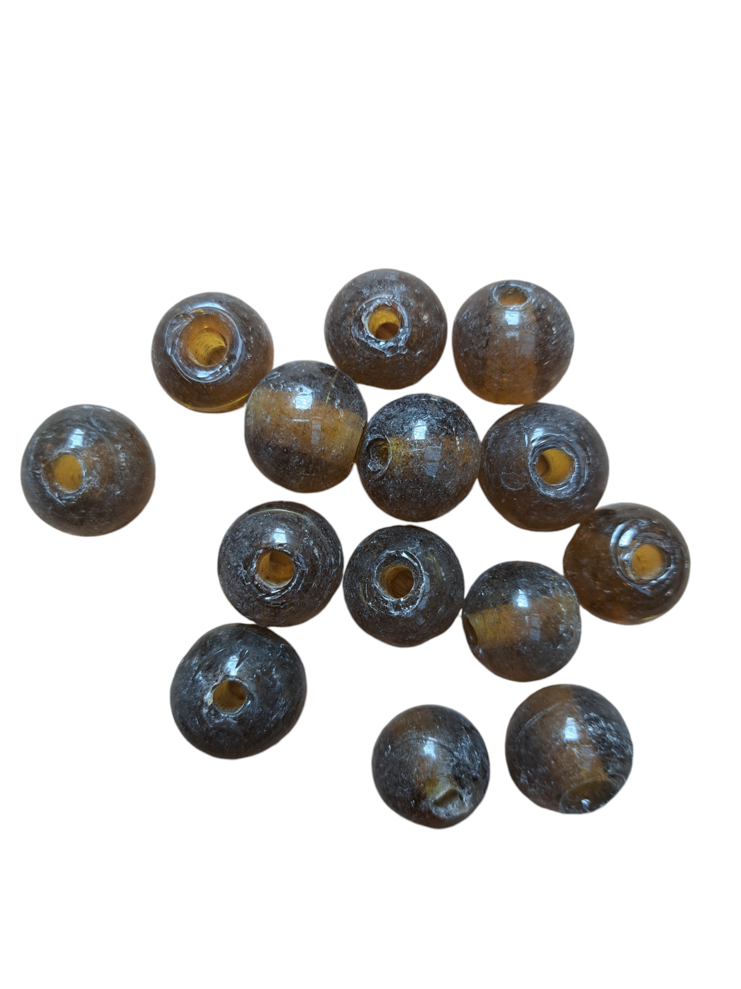 Bruine kralen helder 18ID62