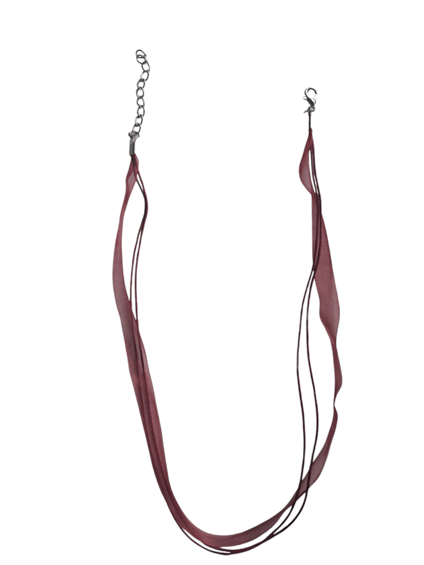 Waxdraad met lint bordeaux rood CODEN