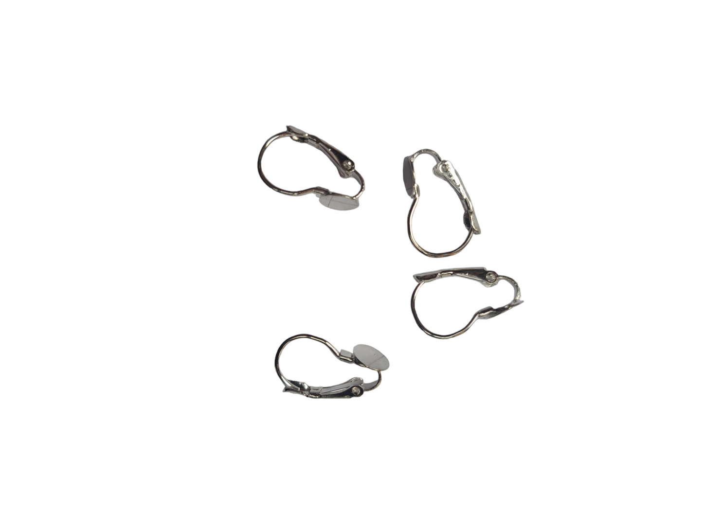 Oorbelhaakje dicht bras zilver 86ID10
