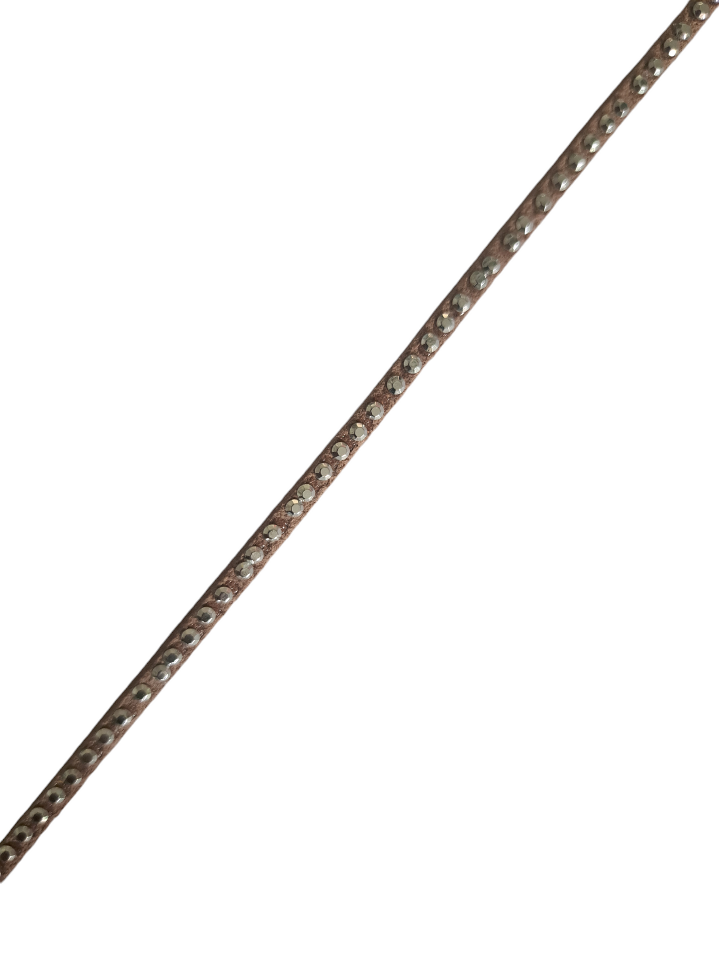 Suede bruin met zilver studs 26531