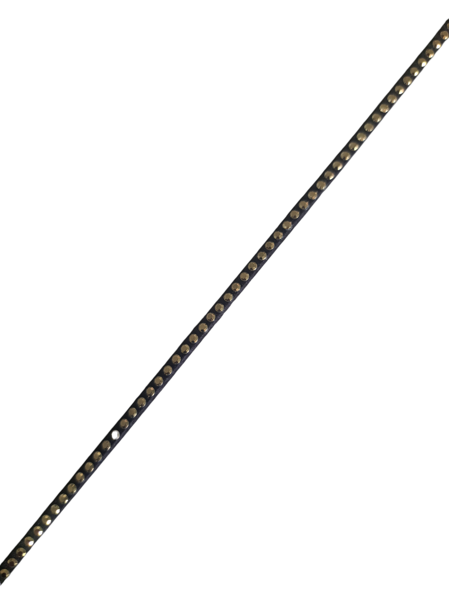 Suede donkerblauw met goud studs 17737