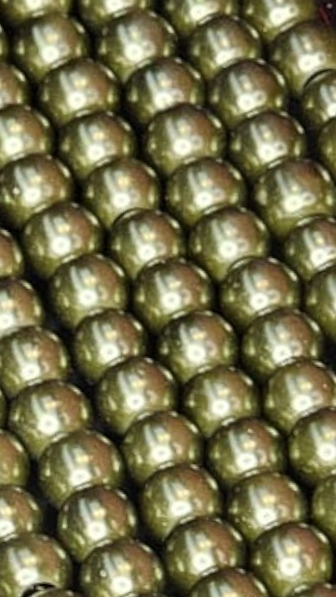 Glasparels legergroen 6mm 6PA18