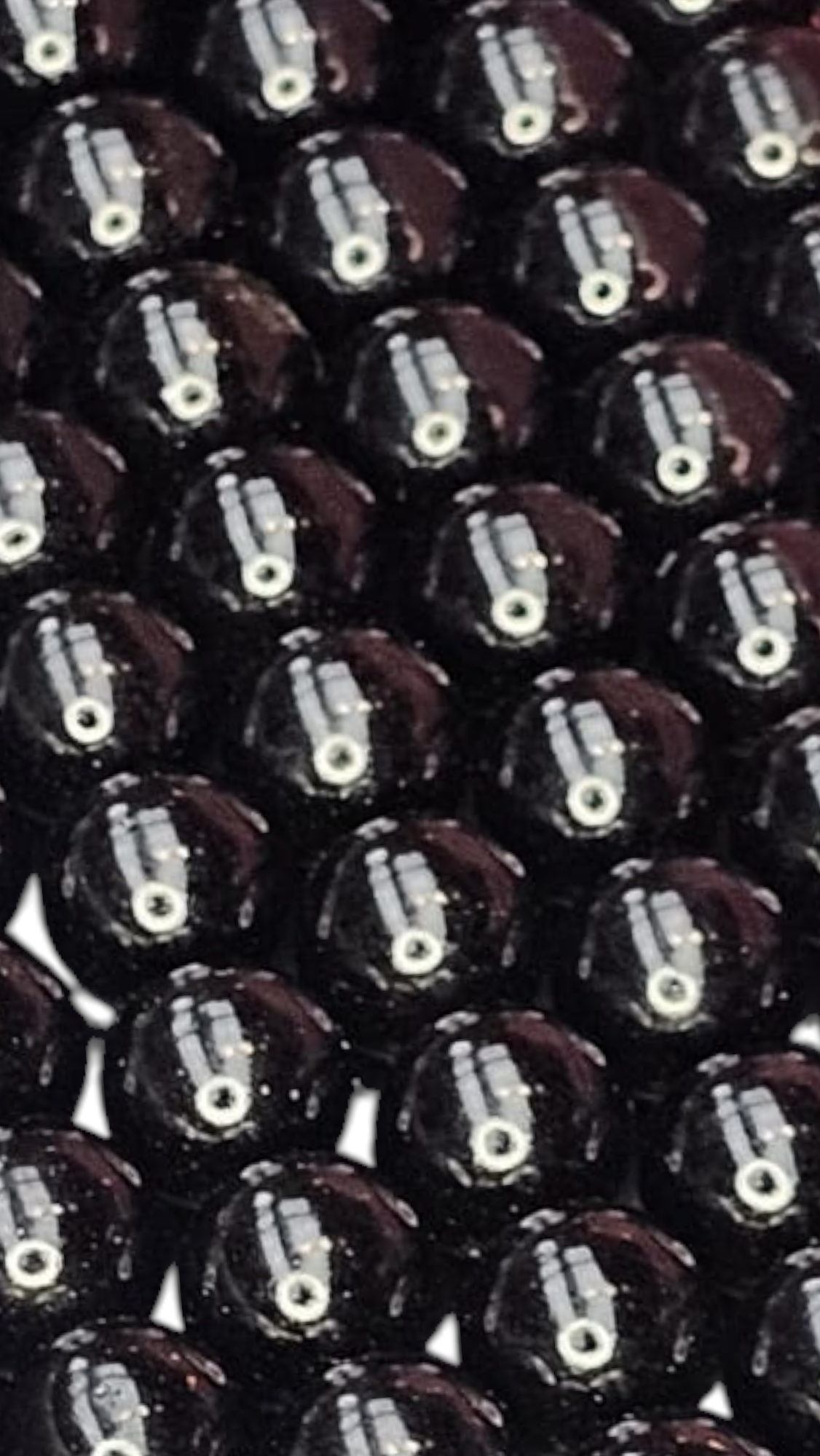 Glasparels zwart 14mm 14PA40