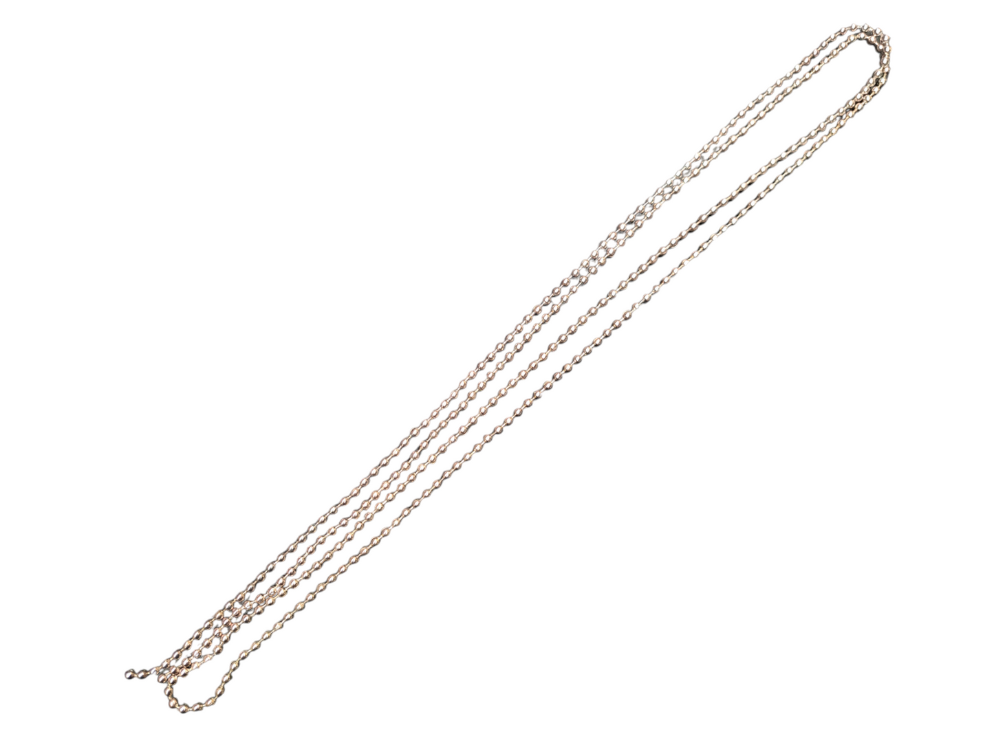 Ball chain zilver/rose 181ID59