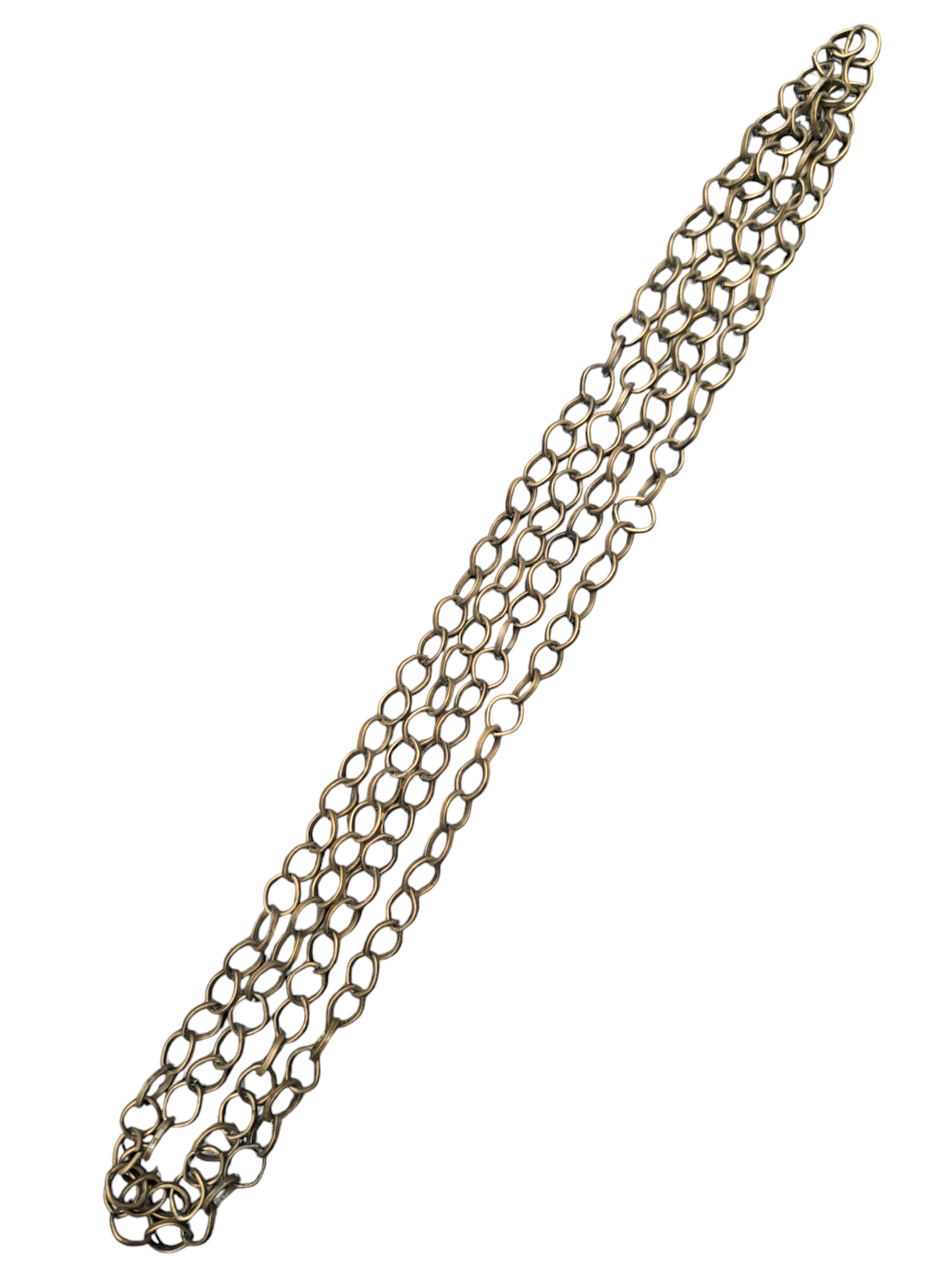 Ketting ovaal glad brons 86ID470