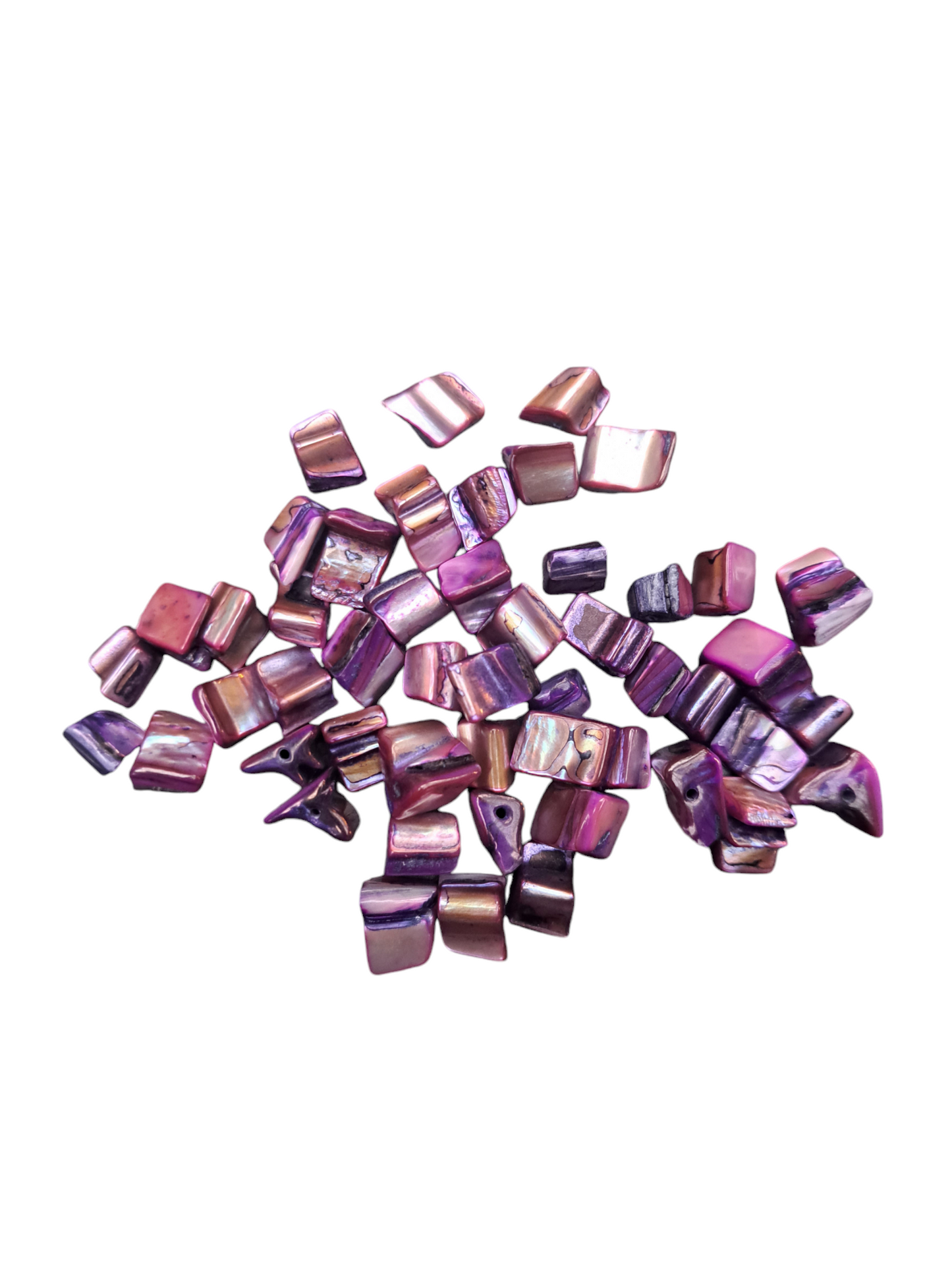 Schelpen kralen paars 50ID01