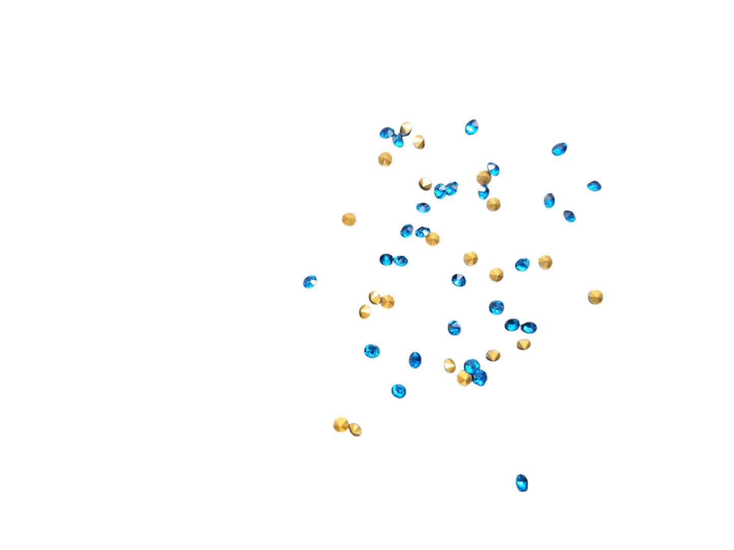 Strassteentjes blauw 2mm STRAS14BL