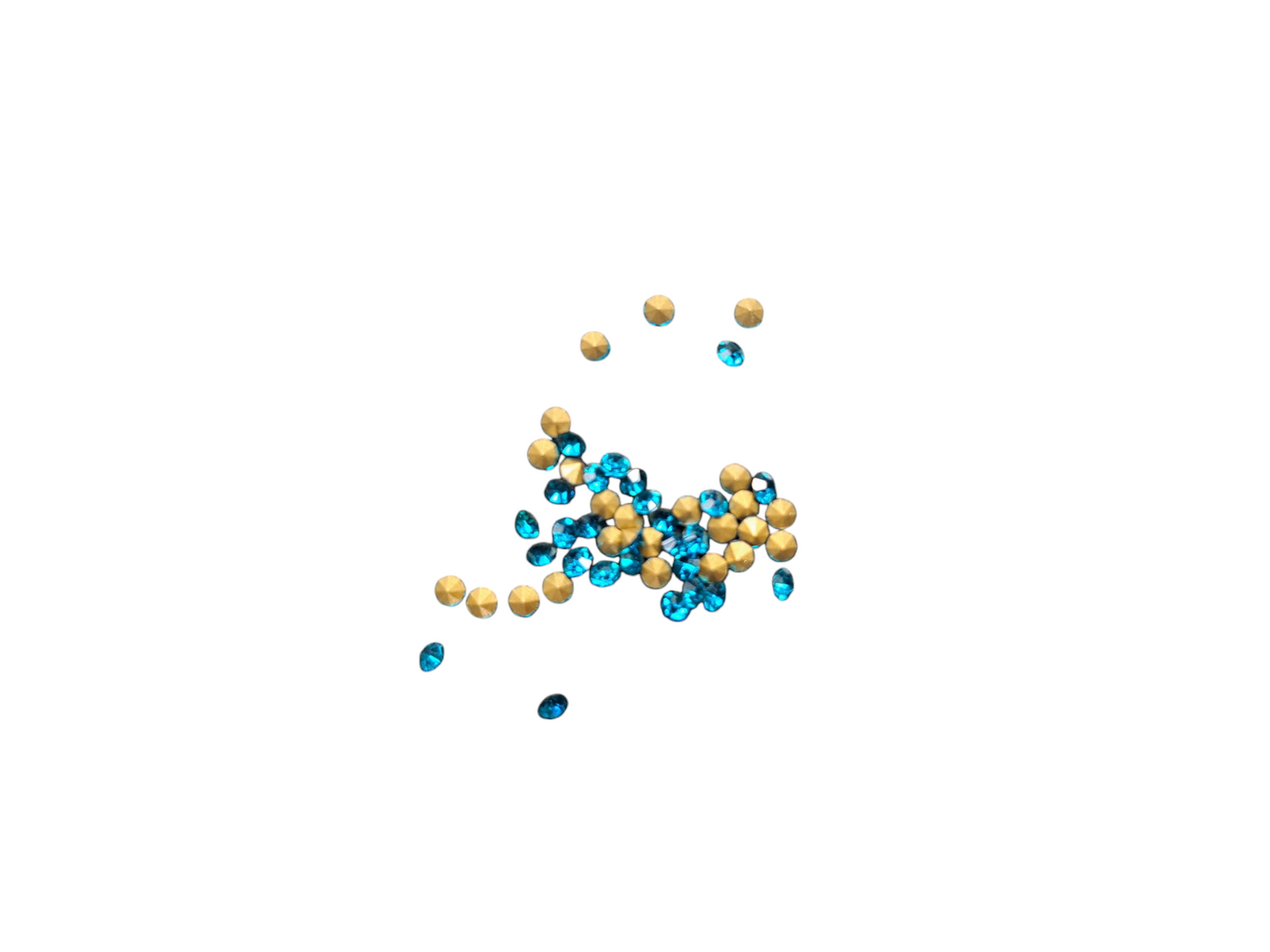 Strassteentjes blauw 2,1mm STRAS35BL