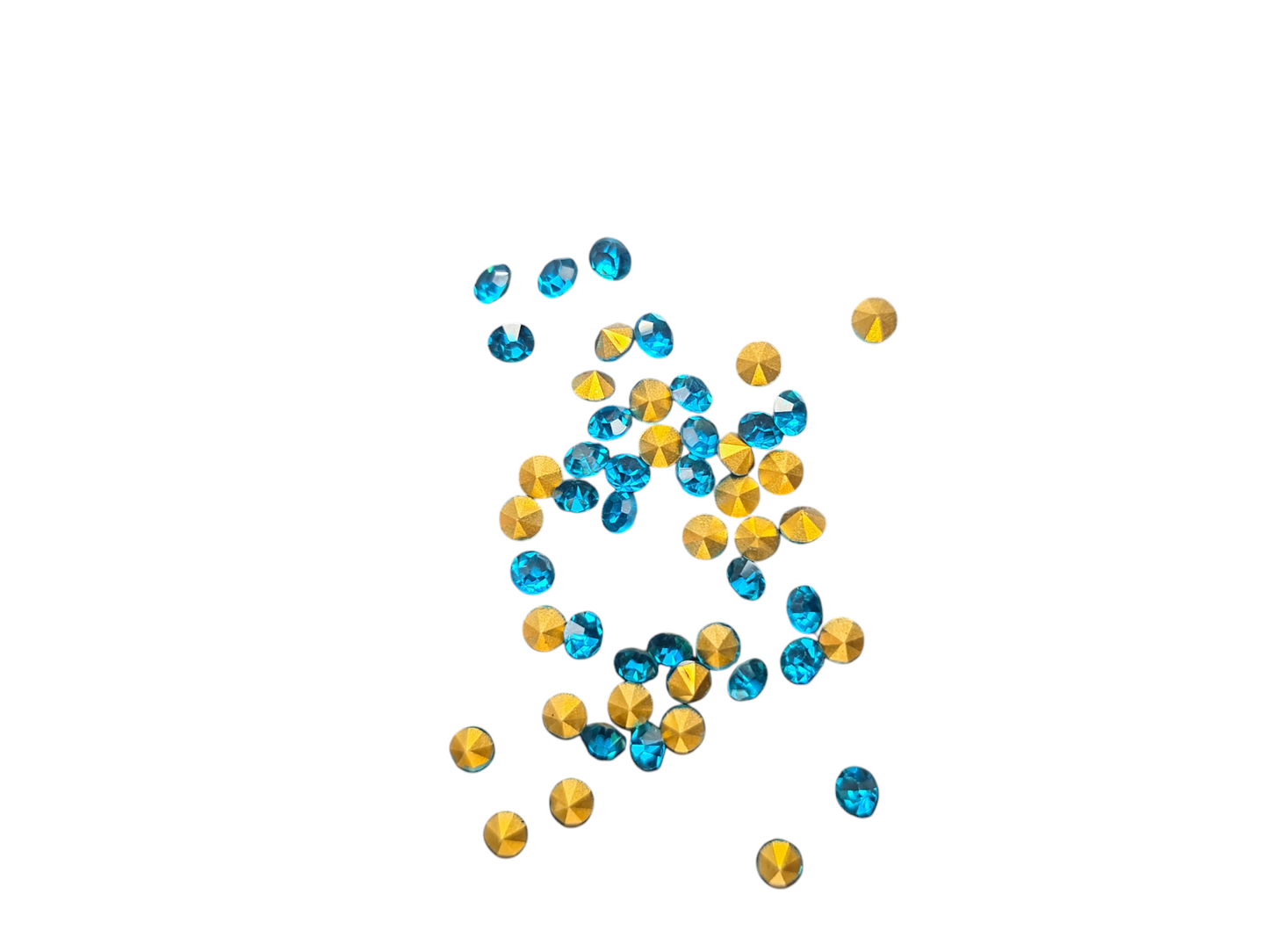Strassteentjes blauw 3,4mm STRAS93BL