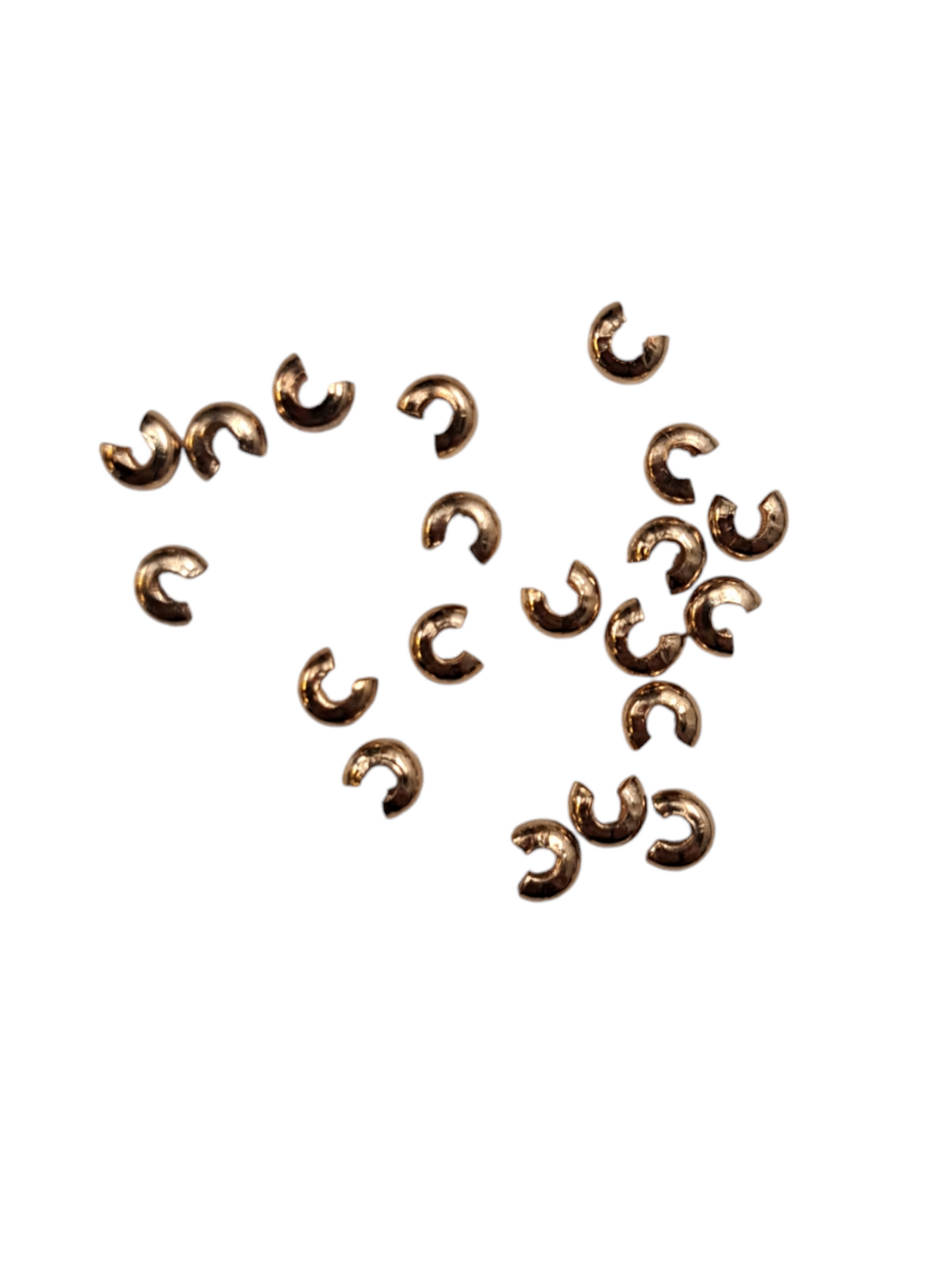 Knijpkraaltjes rose goud 3mm 88ID64