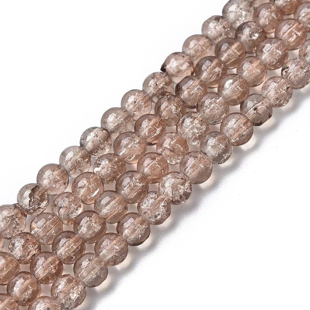 Crackle bruin 4mm 44CR25