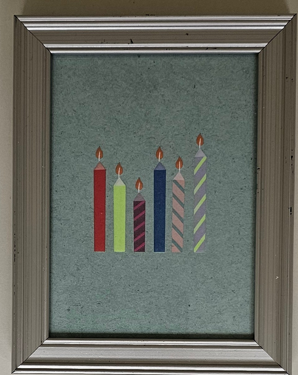Lijstje met kaarsjes FLT011