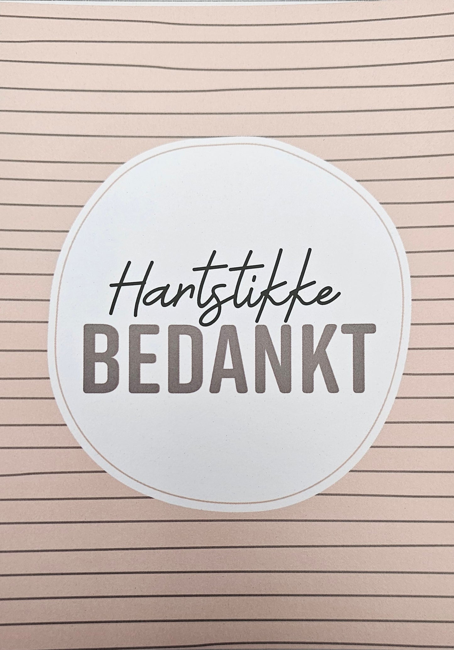 Hartstikke bedankt KA208