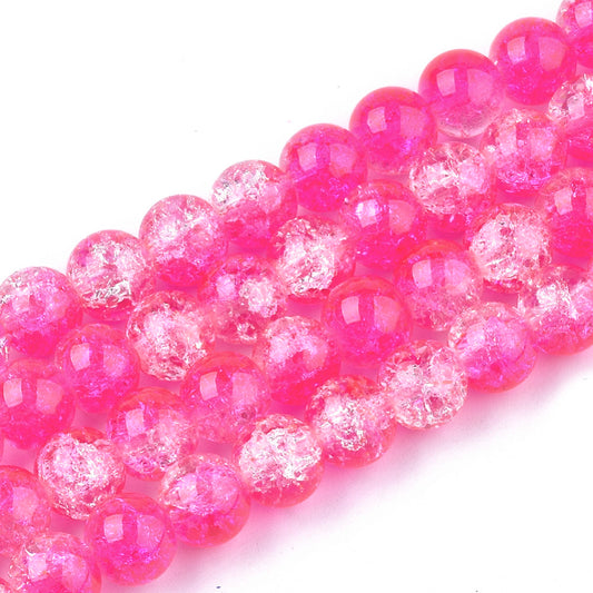 Crackle magenta 4mm 44CR33