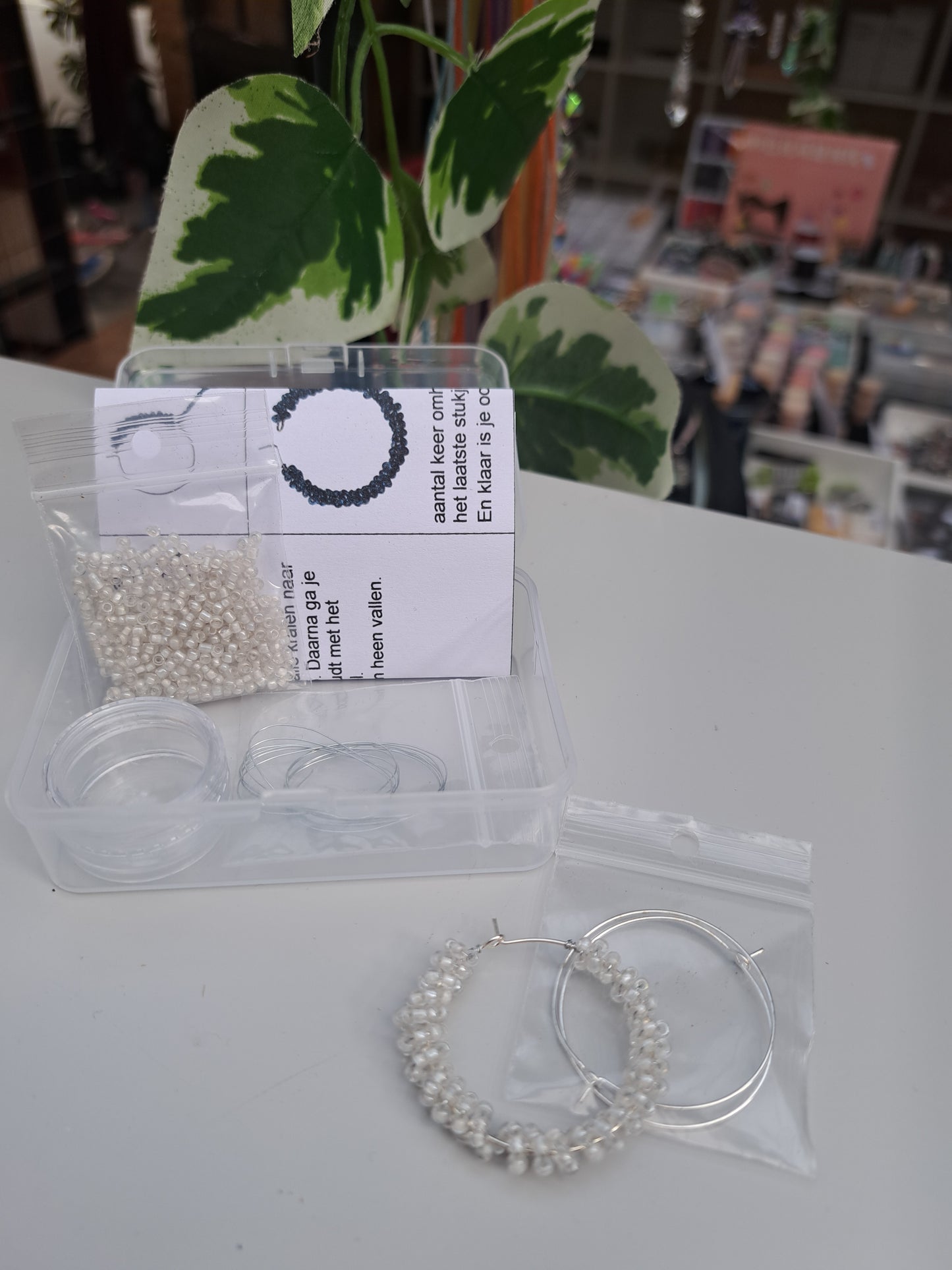 DIY oorbellen inside wit 5ID236