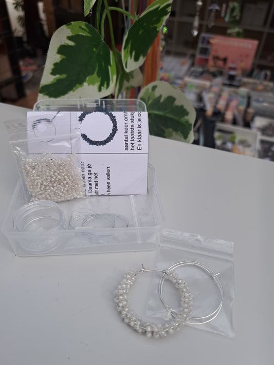 DIY oorbellen inside wit 5ID236