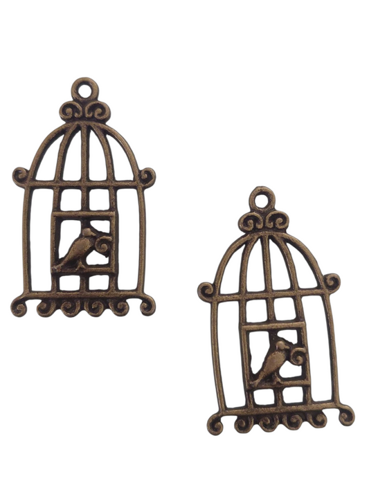 Vogelhuisjes brons 297ID10