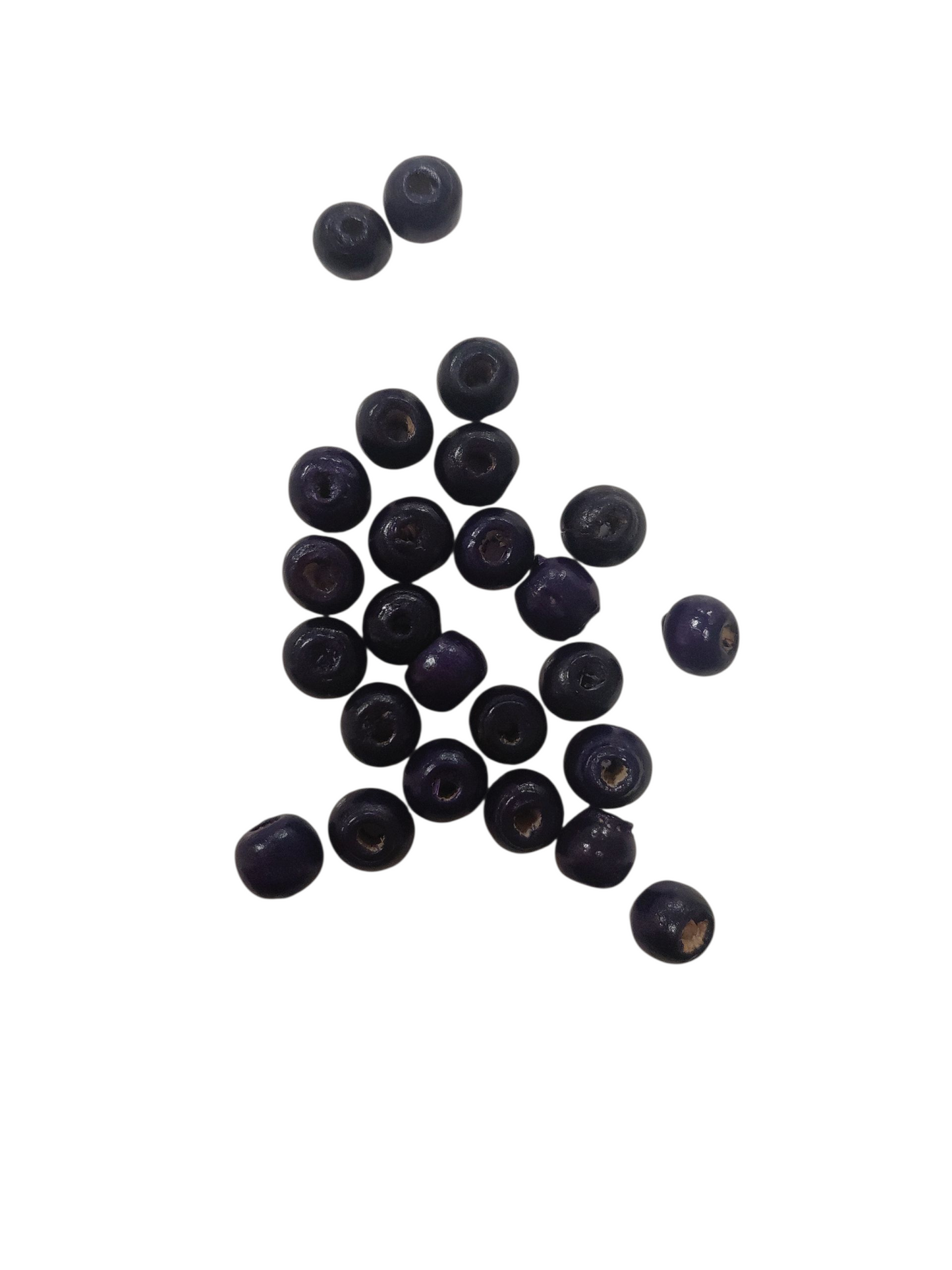 Houten kralen donker paars 297ID153