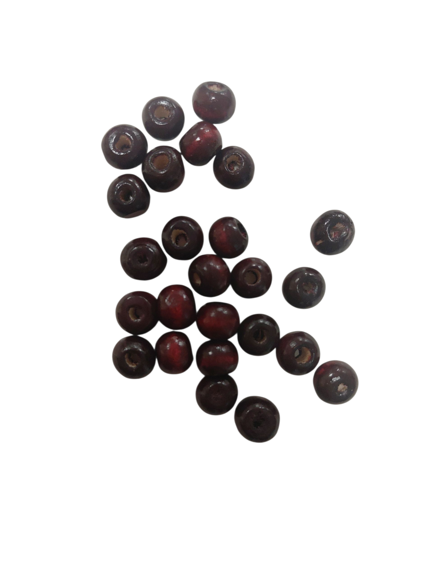 Houten kralen donker rood 297ID150