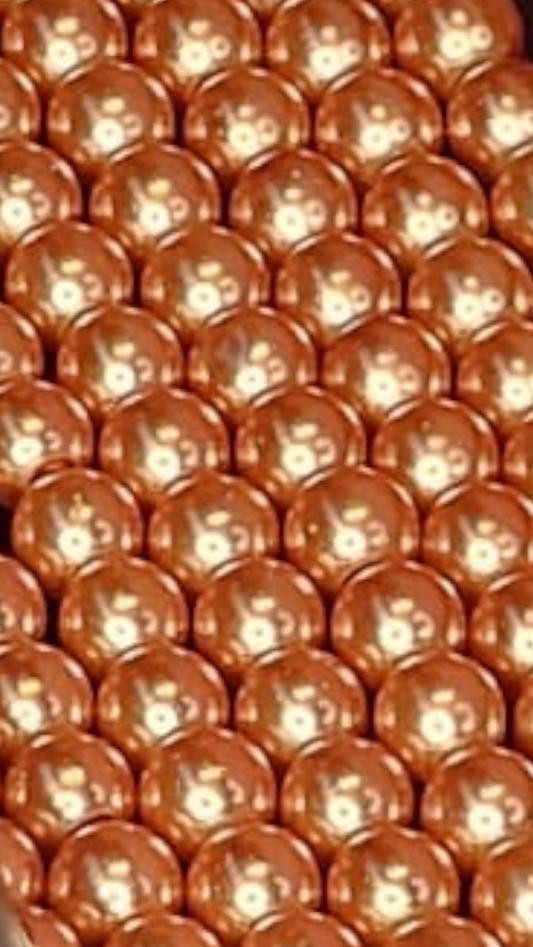 Glasparels perzik 6 mm 6PA014