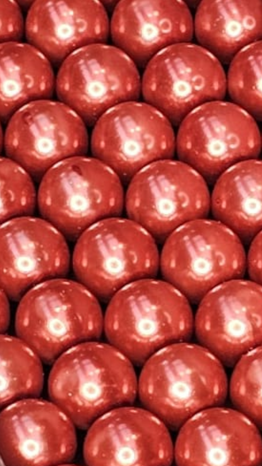 Glasparels vaal rood 12 mm 12PA14