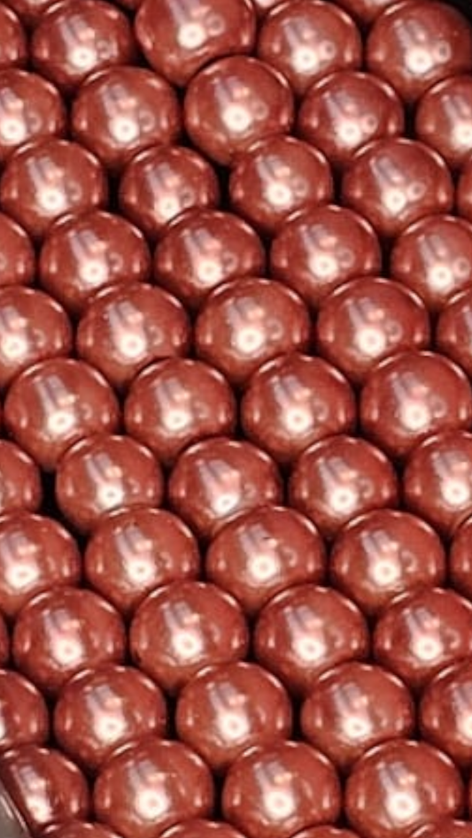 Glasparels terracotta 8 mm 8PA09