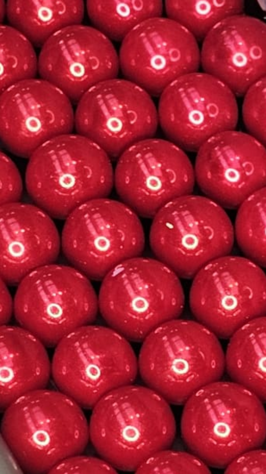 Glasparels rood 6 mm 6PA27