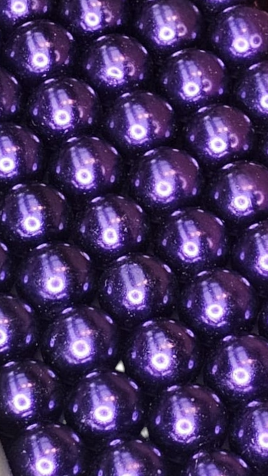 Glasparels amethist 14mm 14PA73