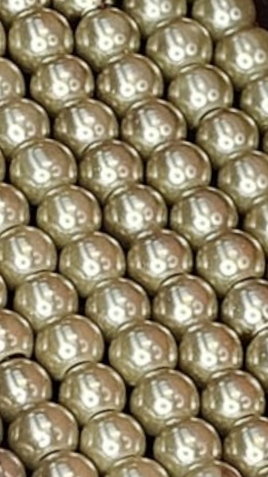 Glasparels zilver 8 mm 8PA52