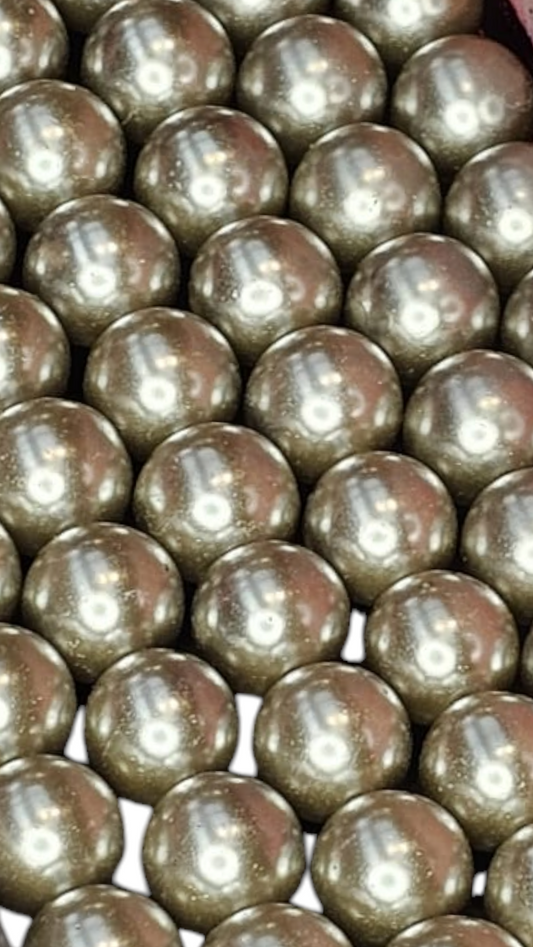 Glasparels zilver 14 mm 14PA52