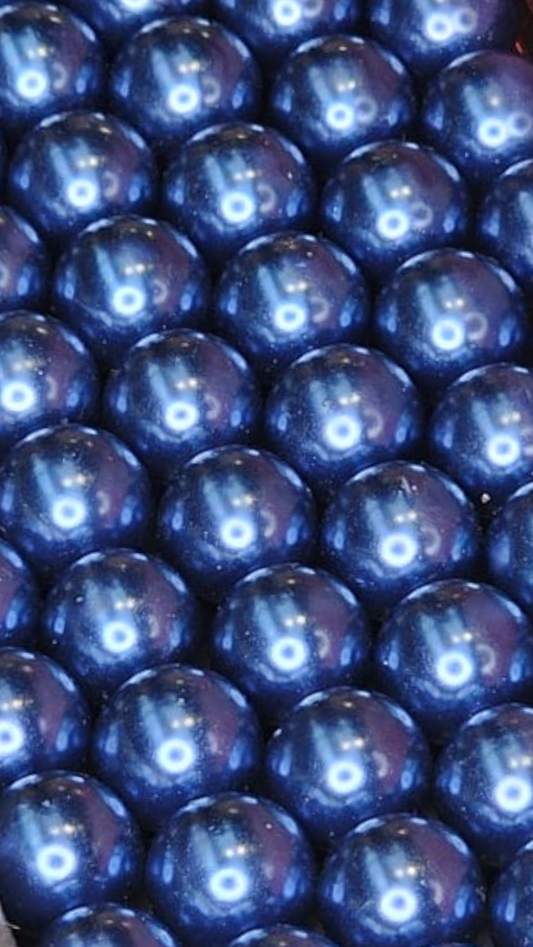 Glasparels donker blauw 12 mm 12PA