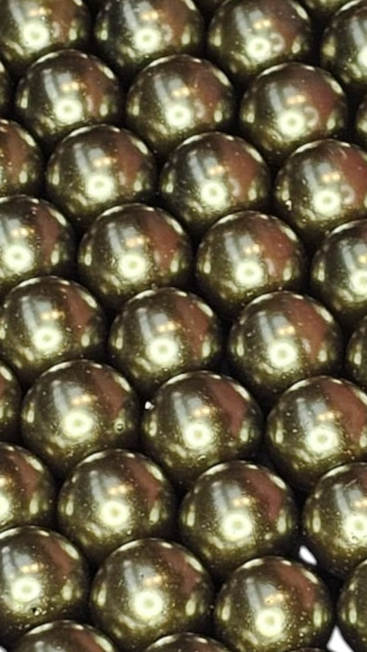 Glasparels legergroen 14 mm 14PA18