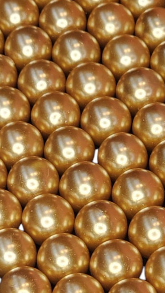 Glasparels goud 14 mm 14PA67
