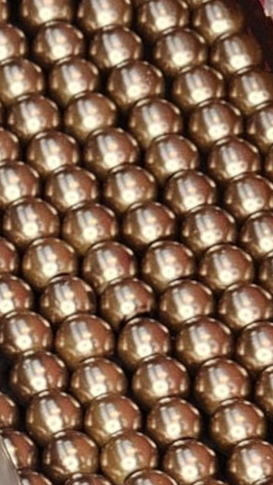 Glasparels licht bruin 6 mm 6PA16