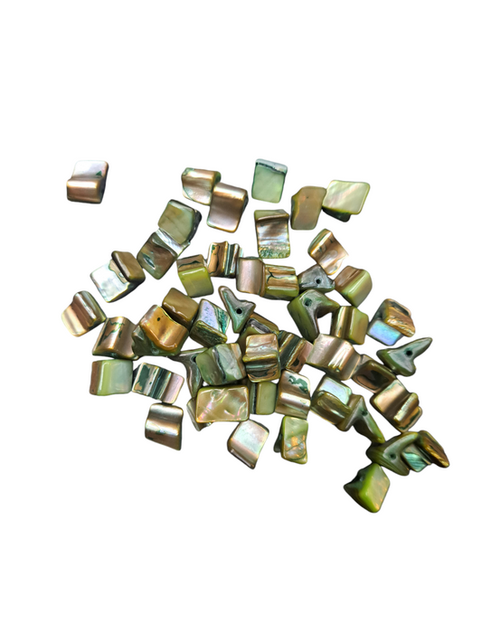 Schelpen kralen groen 50ID03