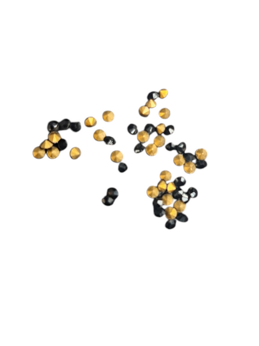 Strassteentjes zwart 1,7mm STRAS2ZW