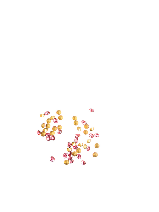 Strassteentjes donker roze 2,1mm STRAS34DR