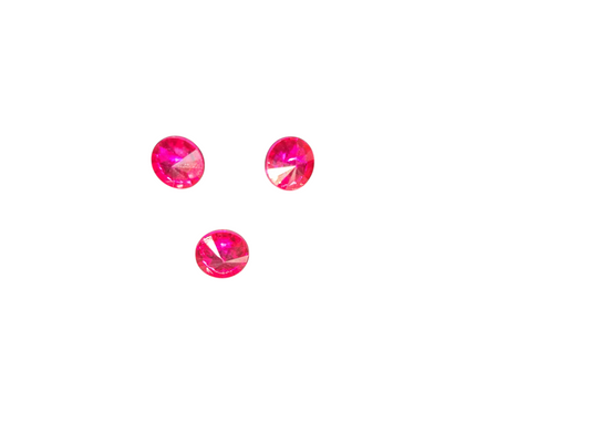 Strassteentjes donker roze 8mm STRAS8DR