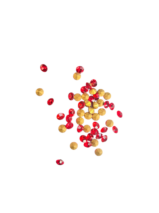 Strassteentjes rood 3,4mm STRAS94R