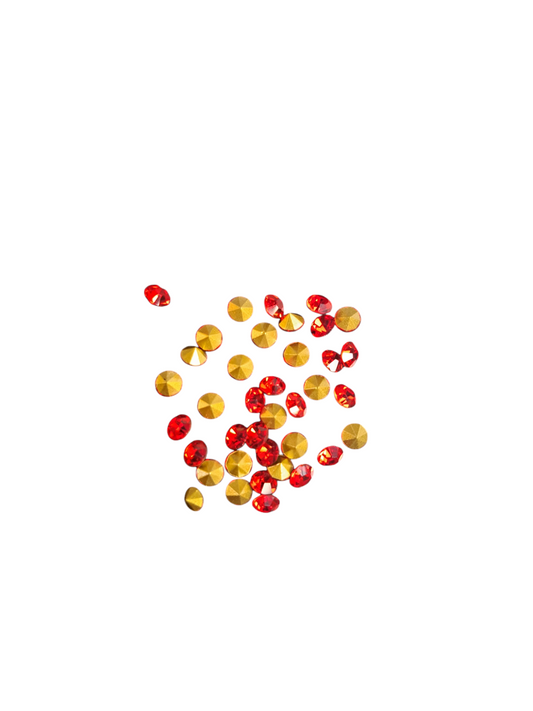 Strassteentjes rood 3,6mm STRAS100R