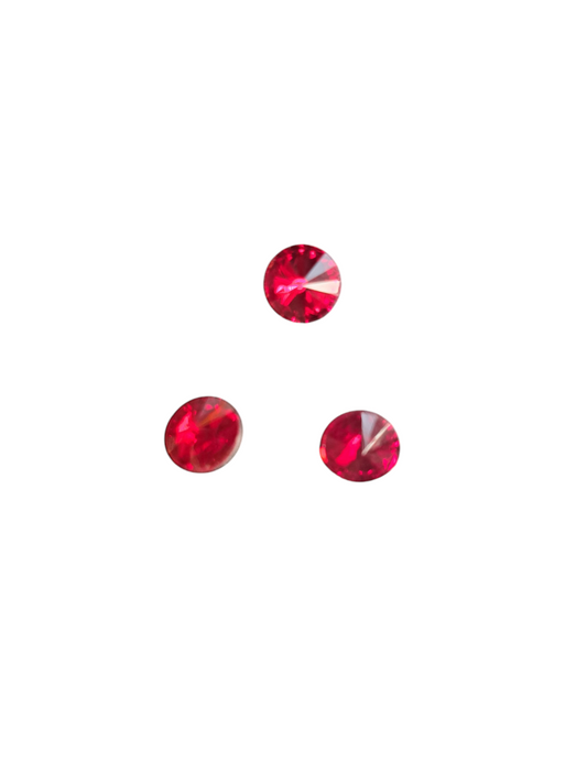 Strassteentjes donkerrood 8mm STRAS57DR