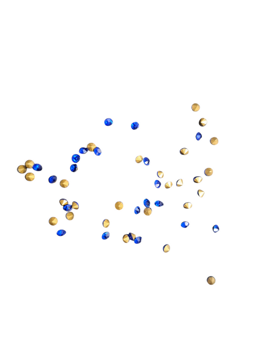 Strassteentjes donker blauw 2,4mm STRAS55DB