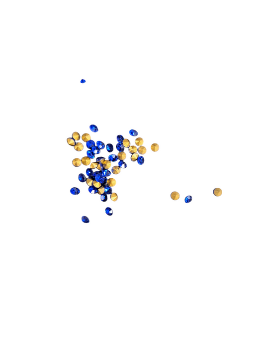 Strassteentjes donker blauw 2,5mm STRAS68DB