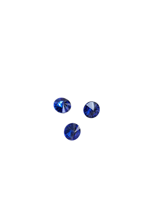 Strassteentjes donker blauw 8mm STRAS8DB